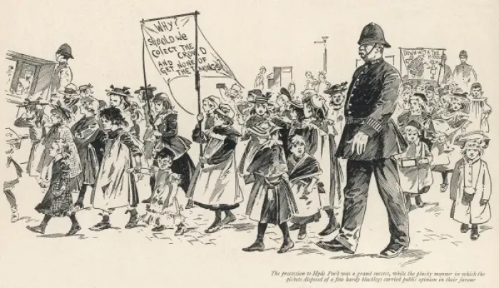 Framed Print : Childrens Strike of 1894 Framed Print : Childrens Strike of 1894