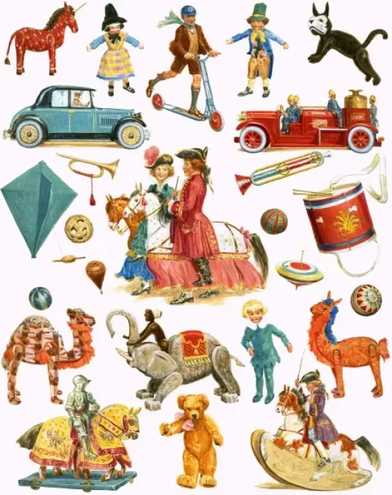 Framed Print : Childrens Toys Framed Print : Childrens Toys