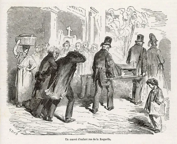 Framed Print : CHILD'S FUNERAL, PARIS Framed Print : CHILD'S FUNERAL, PARIS