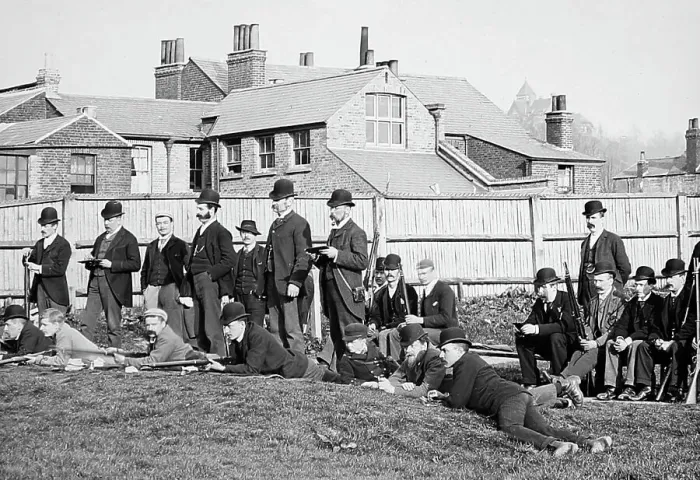 Framed Print : Child's Hill Shooting Club, London, in 1894