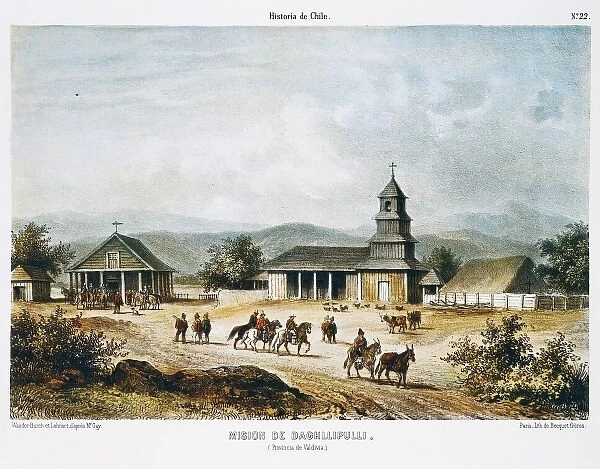 Chile (1854). Valdivia. Mission of Daghllipulli