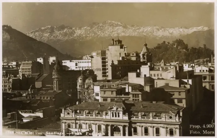 Framed Print : Chile - Santiago - Partial view over the rooftops Framed Print : Chile - Santiago - Partial view over the rooftops