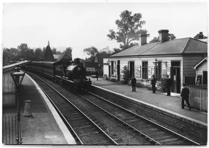 Framed Print : Chilham Station - 1909 Framed Print : Chilham Station - 1909