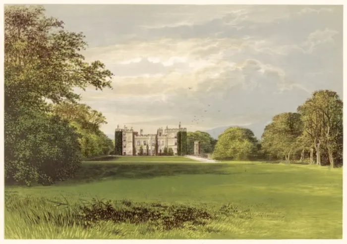 Framed Print : Chillingham Castle / 1879 Framed Print : Chillingham Castle / 1879