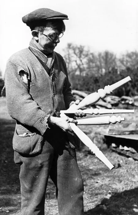 Framed Print : A Chiltern bodger Framed Print : A Chiltern bodger