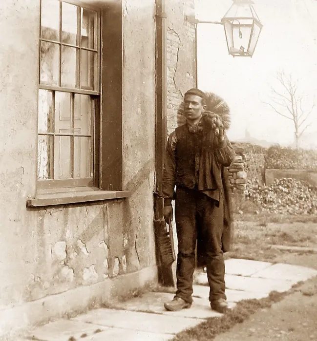 Framed Print : Chimney Sweep Victorian period Framed Print : Chimney Sweep Victorian period