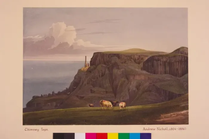 Framed Print : Chimney Tops, Giants Causeway Framed Print : Chimney Tops, Giants Causeway