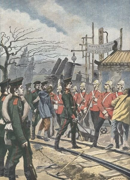 China (1901). Anglo-Russian dispute. Illustration