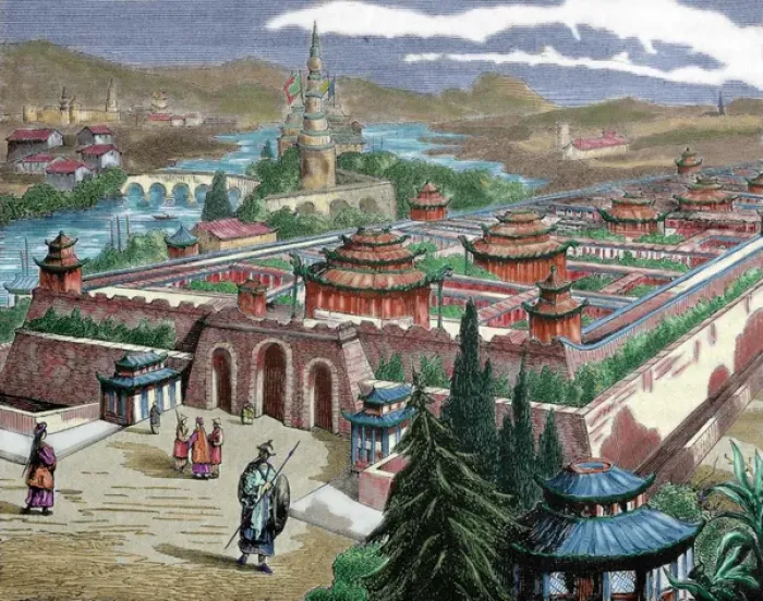 Framed Print : China. Beijing. Tsu-Kin-Tching, palace of the Emperor of Chi Framed Print : China. Beijing. Tsu-Kin-Tching, palace of the Emperor of Chi