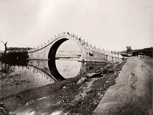 China c. 1880s - bridge, Summer Palace, Peking, Beijing
