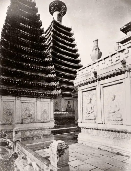 Framed Print : China c. 1880s - Chinese architecture Framed Print : China c. 1880s - Chinese architecture