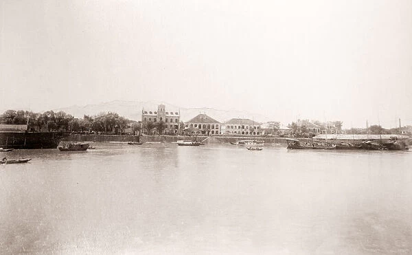 China c. 1880s - Kiukiang, Jiujiang waterfront