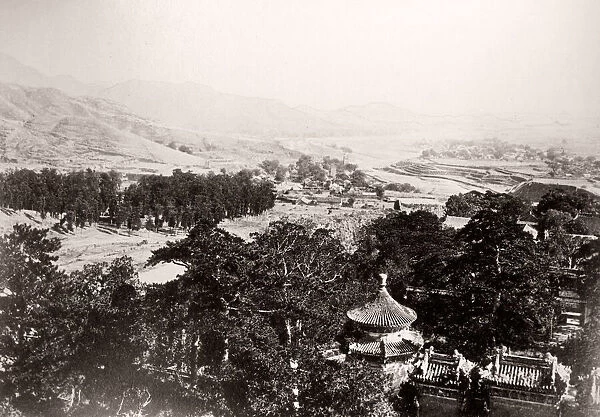 China c. 1880s - landscape near the Yangtze river
