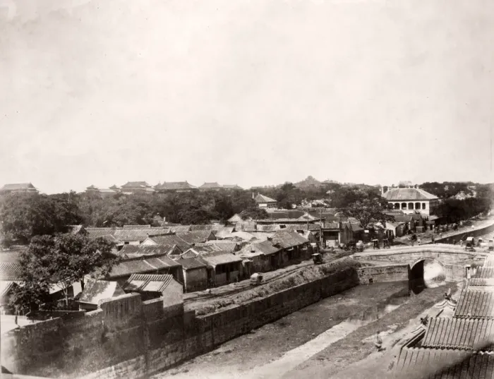 Framed Print : China c. 1880s - Peking Beijing, showing the British Legation Framed Print : China c. 1880s - Peking Beijing, showing the British Legation