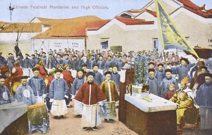 Framed Print : China - Chinese Festivals - Mandarins and High Officials Framed Print : China - Chinese Festivals - Mandarins and High Officials