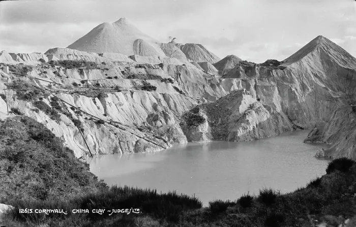 Framed Print : China Clay Pits in Cornwall Framed Print : China Clay Pits in Cornwall
