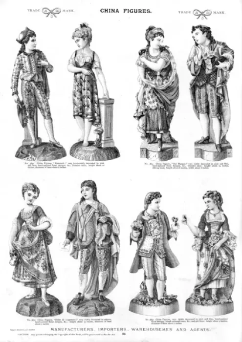 Framed Print : China Figures, Plate 84 Framed Print : China Figures, Plate 84