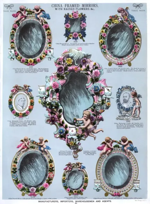 Framed Print : China Framed Mirrors and Photograph Frames, Plate 63 Framed Print : China Framed Mirrors and Photograph Frames, Plate 63