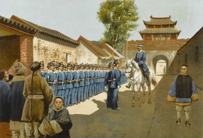 Framed Print : China German Troops 1899 Framed Print : China German Troops 1899