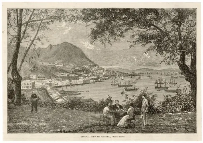 Framed Print : China / Hong Kong 1883 Framed Print : China / Hong Kong 1883
