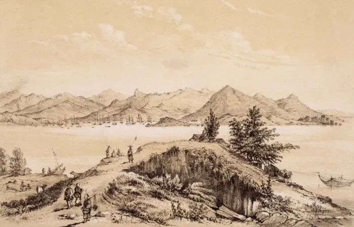 Framed Print : China / Hong Kong C1840 Framed Print : China / Hong Kong C1840