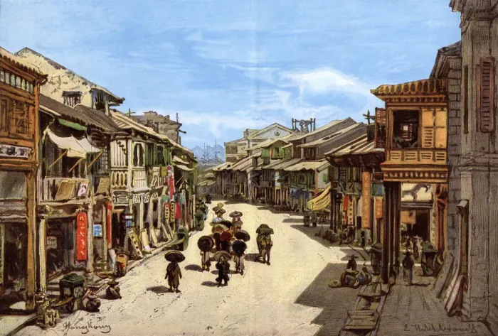 Framed Print : CHINA / HONG KONG C1890 Framed Print : CHINA / HONG KONG C1890
