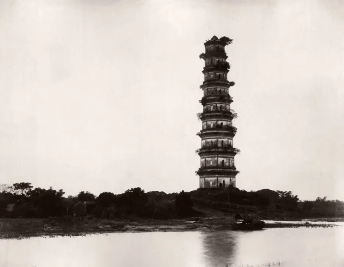 Framed Print : China - pagoda on the Canton River, pearl river Framed Print : China - pagoda on the Canton River, pearl river