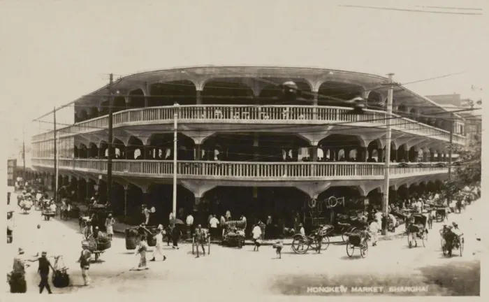 Framed Print : China - Shanghai - Hongkew Market