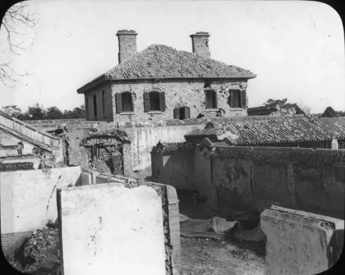 Framed Print : China - Stables and Students Quarters, British Legation, Pek Framed Print : China - Stables and Students Quarters, British Legation, Pek