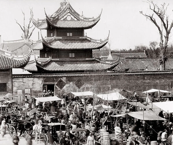 China - street market, probably Beijing, Peking