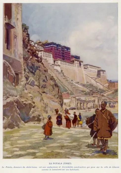 Framed Print : China / Tibet / Potala C1910 Framed Print : China / Tibet / Potala C1910