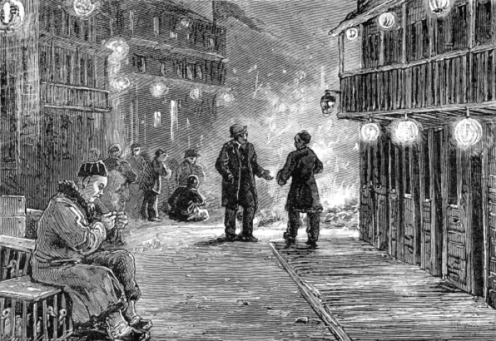 Framed Print : Chinatown, San Francisco, California, 1884 Framed Print : Chinatown, San Francisco, California, 1884