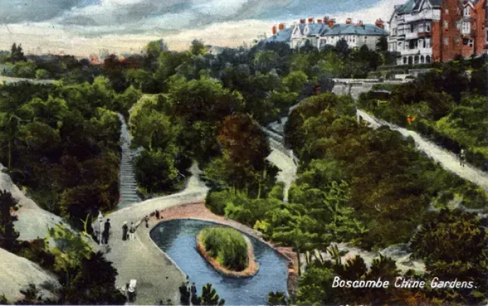Framed Print : The Chine Gardens, Boscombe, Sussex Framed Print : The Chine Gardens, Boscombe, Sussex