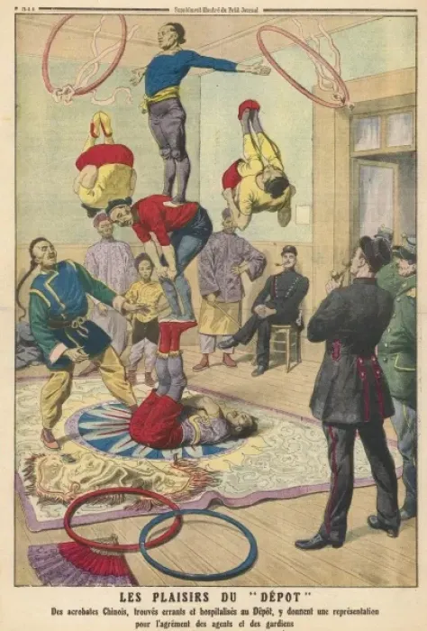 Framed Print : Chinese Acrobats / Arrest Framed Print : Chinese Acrobats / Arrest