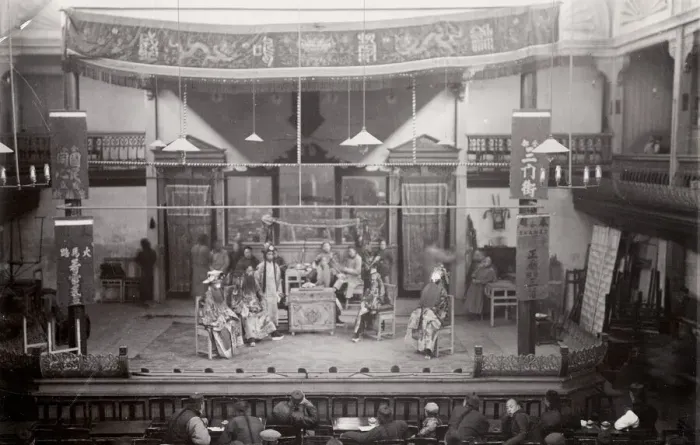 Framed Print : Chinese actors, theatre performance, China Framed Print : Chinese actors, theatre performance, China