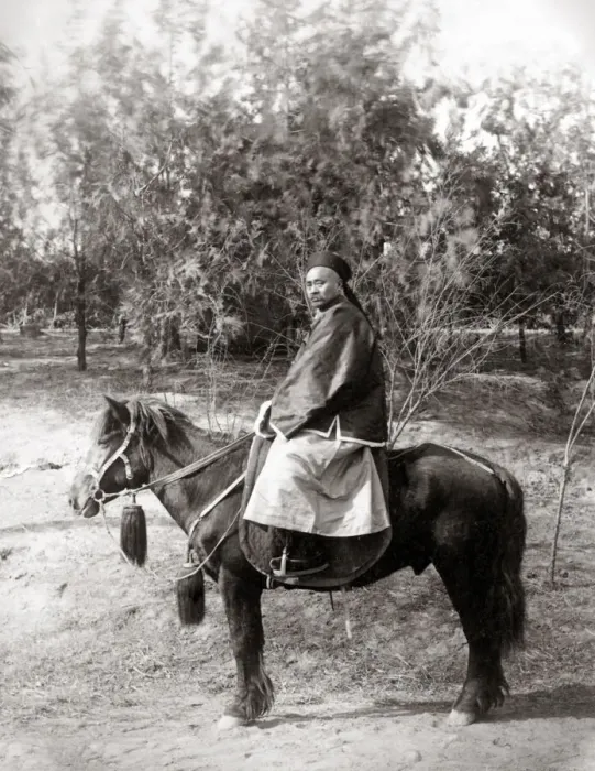 Framed Print : Chinese army general on a horse, 1900 Framed Print : Chinese army general on a horse, 1900