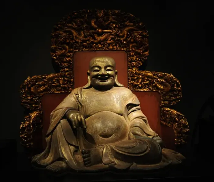 Framed Print : Chinese Art. Buddha Heshang. China, Qing Dynasty (1644-1911) Framed Print : Chinese Art. Buddha Heshang. China, Qing Dynasty (1644-1911)
