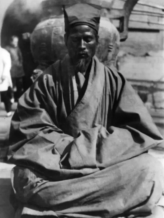 Framed Print : Chinese Begging Monk Framed Print : Chinese Begging Monk
