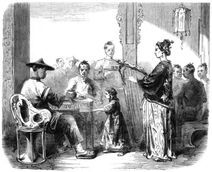 Framed Print : A Chinese concert, 1861 Framed Print : A Chinese concert, 1861