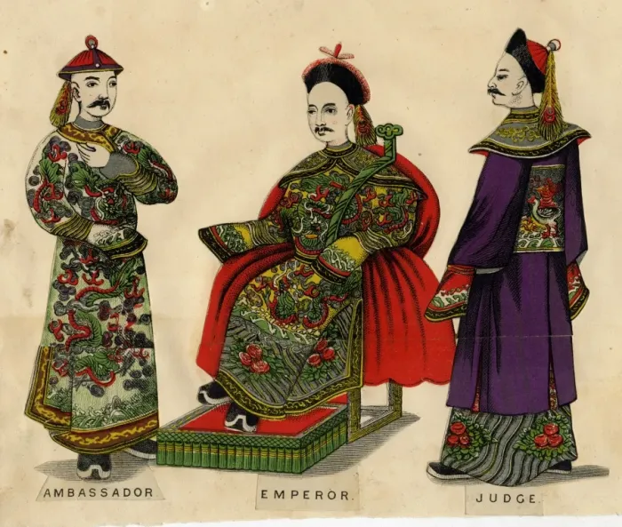 Framed Print : Chinese Court - Ambassador, Emperor, Judge Framed Print : Chinese Court - Ambassador, Emperor, Judge
