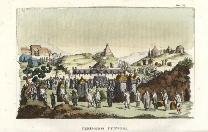 Framed Print : Chinese funeral ceremony Framed Print : Chinese funeral ceremony