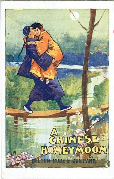 Framed Print : A Chinese Honeymoon by George Dance