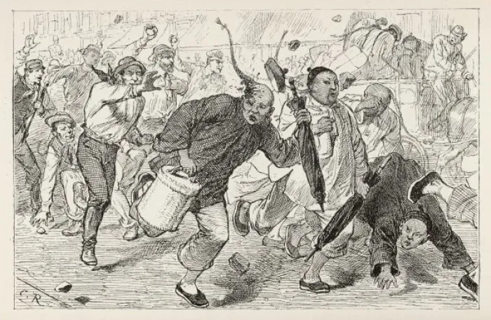 Framed Print : Chinese Immigrants