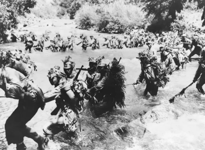 Framed Print : Chinese infantrymen Framed Print : Chinese infantrymen
