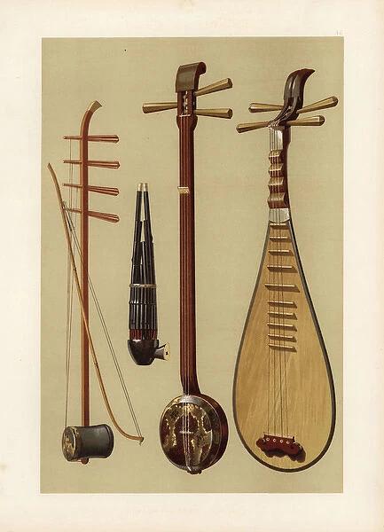 Chinese instruments: Huch in, Sheng, San-hsien and Pipa