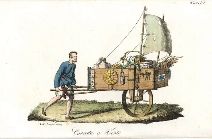 Framed Print : Chinese itinerant merchant with cart loaded Framed Print : Chinese itinerant merchant with cart loaded