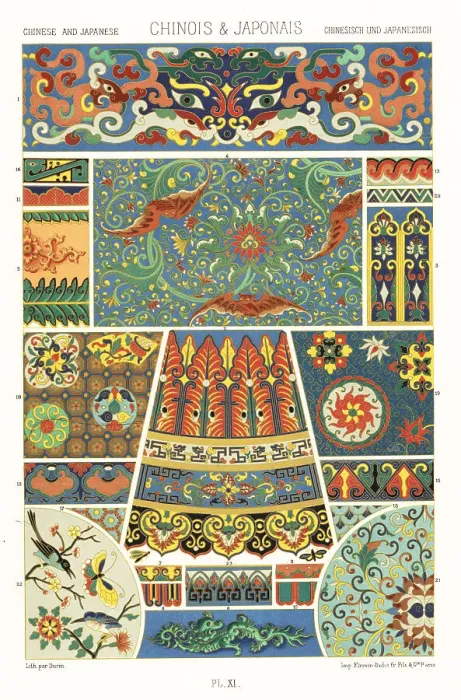 Framed Print : Chinese and Japanese art: cloisonne enamel Framed Print : Chinese and Japanese art: cloisonne enamel