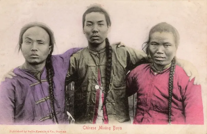 Framed Print : Chinese Mining Boys - South Africa Framed Print : Chinese Mining Boys - South Africa
