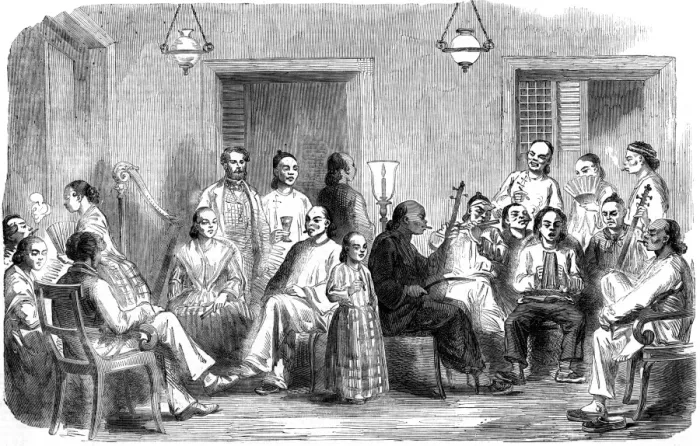 Framed Print : Chinese musical party at Manila Framed Print : Chinese musical party at Manila