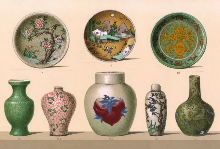 Framed Print : Chinese Porcelain - 1 Framed Print : Chinese Porcelain - 1
